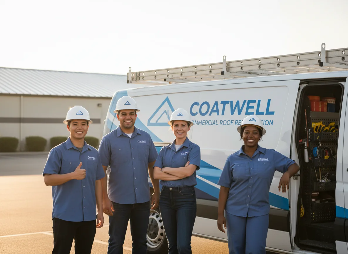 Commercial roof coating company in Moreland, GA