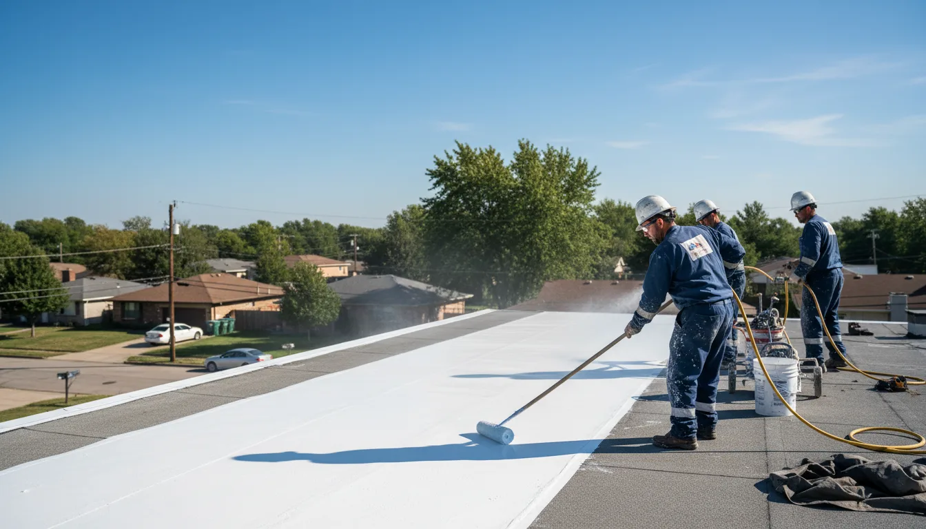 Commercial roof coating in Moreland, GA near me